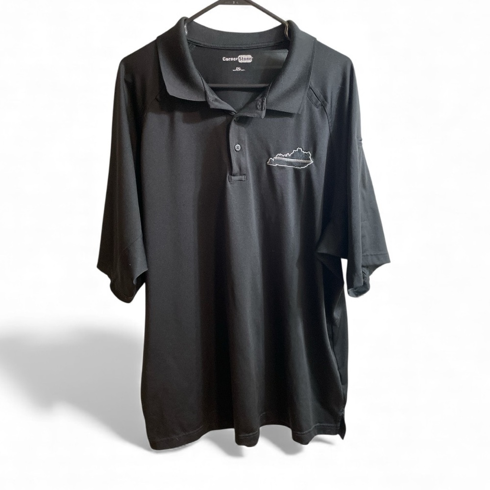 CornerStone Tactical Polo Black Thin Gray Line Kentucky State Police Men’s 2XL